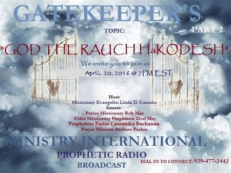 "GOD THE RUACH HaKODESH 04/20 by GATEKEEPERS MINISTRY | Christianity