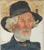 Le vieux sonneur, Claude Antoine à Savièse, 1908 | The Swiss Fine Art ...