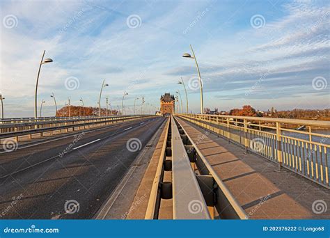 View of the Nibelungen Tower and Nibelungen Bridge in Worms without ...