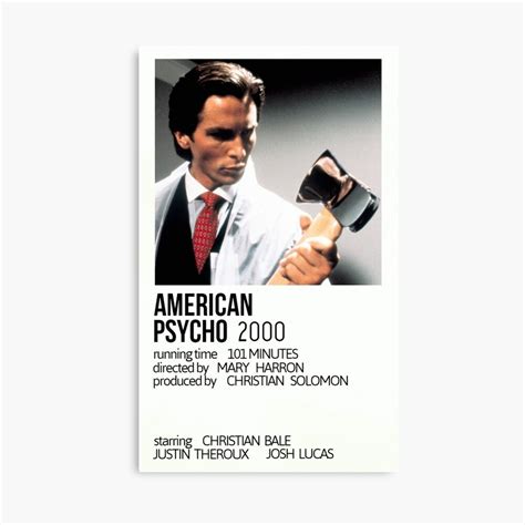 American Psycho Movie Poster | ubicaciondepersonas.cdmx.gob.mx