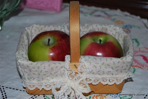 Homemaker's Journal: Festive Fruit Basket Liners