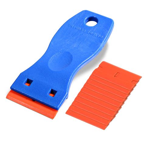 Mini Plastic Razor Blade Scraper, Double Edge Plastic Scraper Tool ...