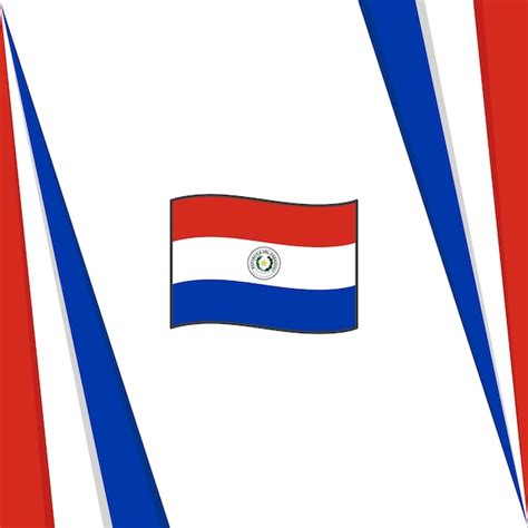 Premium Vector | Paraguay flag abstract background design template ...