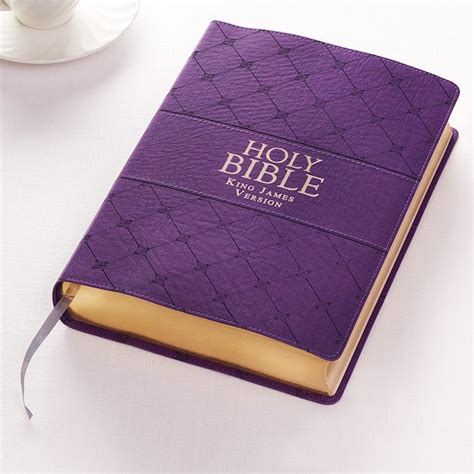 KJV Super Giant Print Bible-Purple LuxLeather – Celebrate Faith