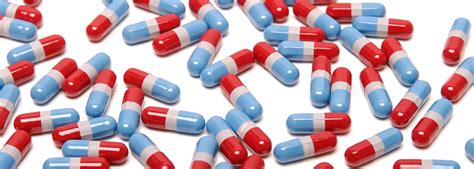 Large Group Of Red White And Blue Capsule Pills Stock Photo - Download ...