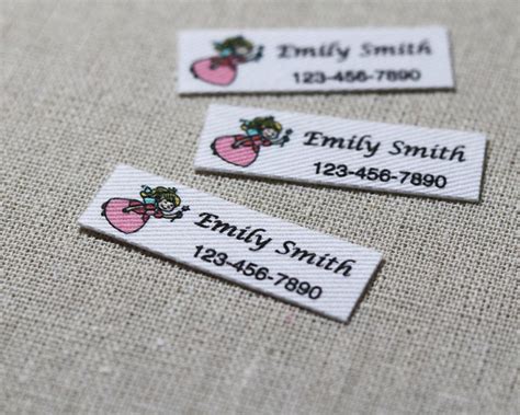 152 Pieces Personalized Name Labels for Child Custom Logo Labels, Iron on Label, Custom Clothing ...