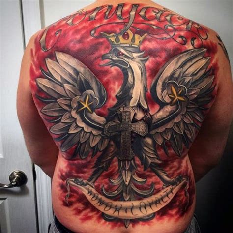 60 Polish Eagle Tattoo Designs For Men - Coat Of Arms Ink