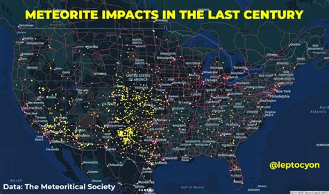 Meteorite Impacts in the Last Century - Content Geek