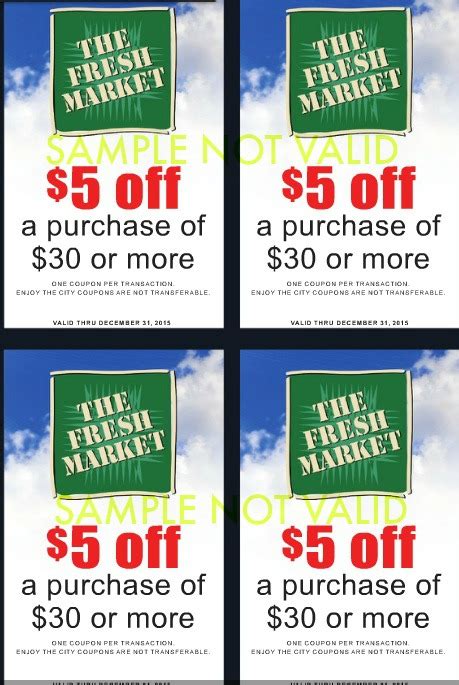 Enjoy the City NATIONAL Books with Fresh Market Coupons!