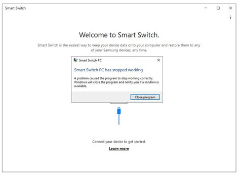 windows 10 samsung smart switch new install crashes - Samsung Community