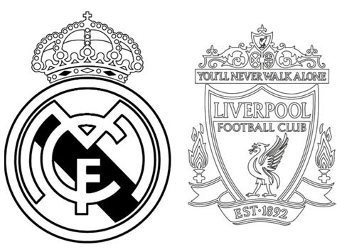 Kleurplaat UEFA Champions League 2021 : Kwartfinales: Real Madrid ...