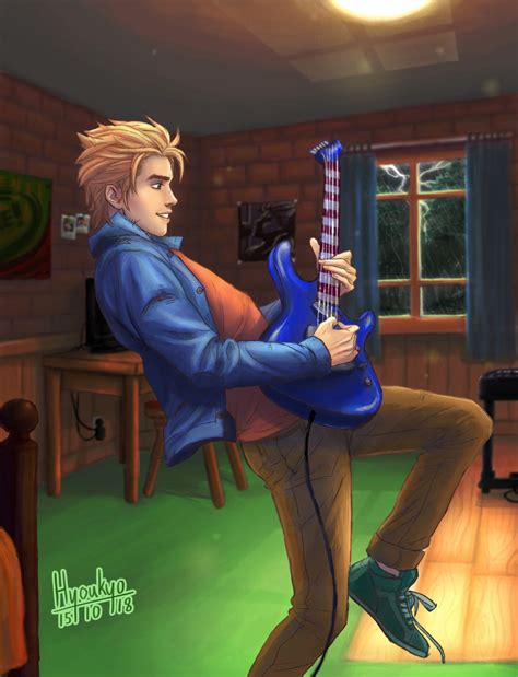 Hyoukyo's Art — Just finished up my Sam, from Stardew Valley,... | Stardew valley, Stardew ...