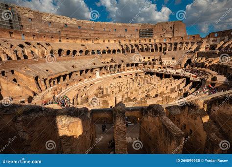 The Roman Colosseum in Rome, Italy. Biggest Gladiator Arena in the ...