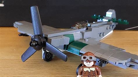 Lego ww2 spitfire moc. - YouTube