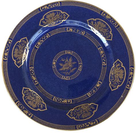 SOLD Wedgwood Bone China Set of 18 Powder-Blue Ground Chinoiserie Dinn | Jill Fenichell, Inc.