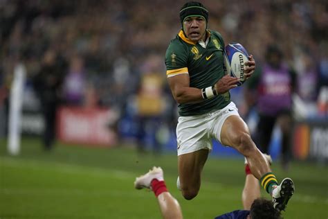 Springboks wing speedster Cheslin Kolbe ready to deliver at scrumhalf ...