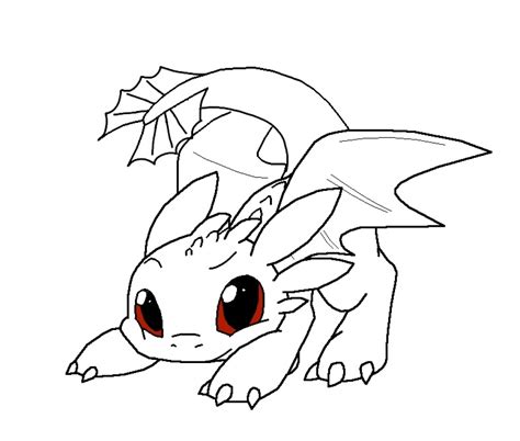 Chibi Toothless Coloring Page - Free Printable Coloring Pages for Kids