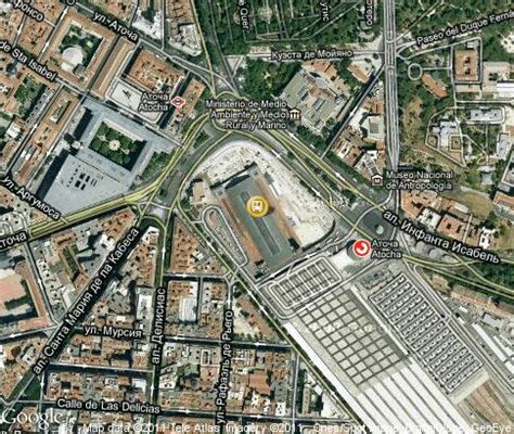 Atocha railway station: video, popular tourist places, Satellite map ...