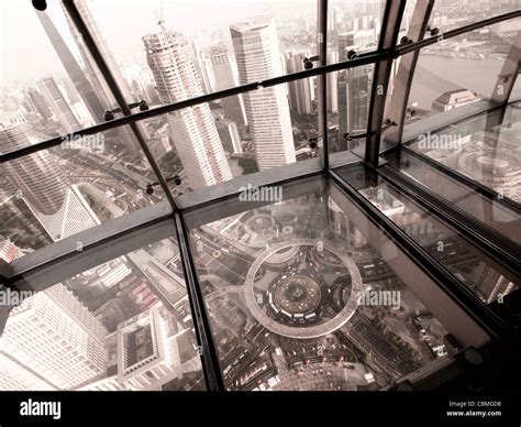 View from the TV tower in Shanghai, China Stock Photo - Alamy