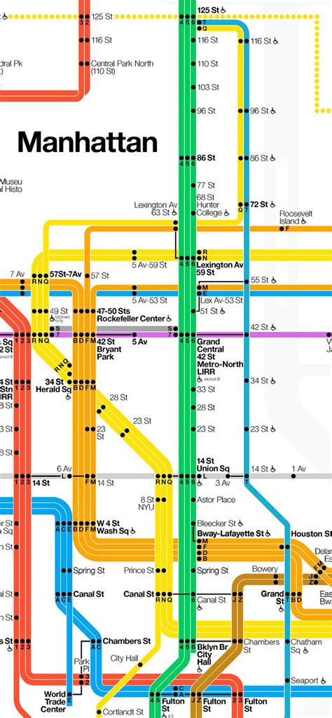 MASSIMO VIGNELLI. New York City Subway Map. 1972. | Subway map design ...