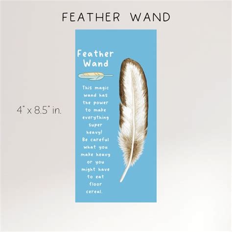 Feather Wand Magic Wand Bluey Inspired Feather Wand Party - Etsy