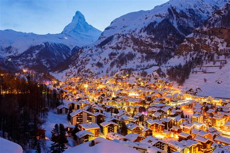 Zermatt by night | Switzerland tourism, Places in switzerland, Cool places to visit