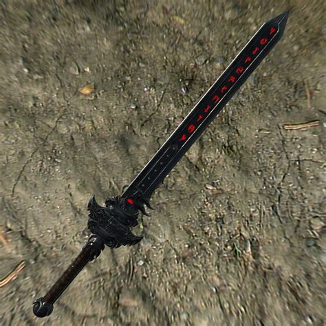 Skyrim Daedric Sword