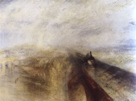 JMW Turner. Rain Steam and Speed- the Great Western Railway. 1844. The ...