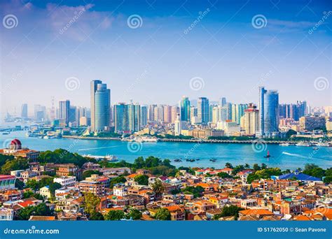 XIamen City Skyline stock photo. Image of island, resort - 51762050