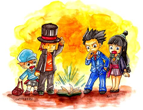 Professor Layton vs Phoenix Wright by Captain--Ruffy on DeviantArt