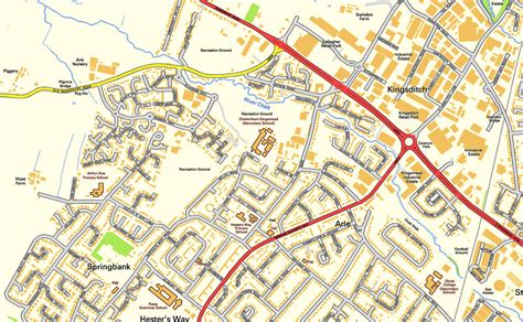 Cheltenham Street Map | I Love Maps