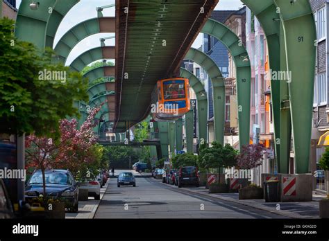 wuppertal suspension railway Stock Photo - Alamy