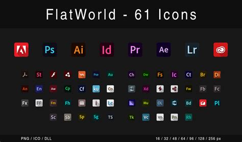 Adobe Systems - Icons Pack by DaniloRosari on DeviantArt