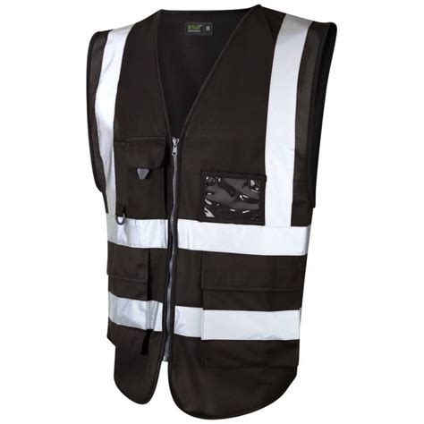 Urban54 Superior Hi Vis Vest Black | BK Safetywear