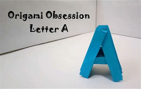 DIY Origami Letter A Tutorials. Step by Step instructions on our ...