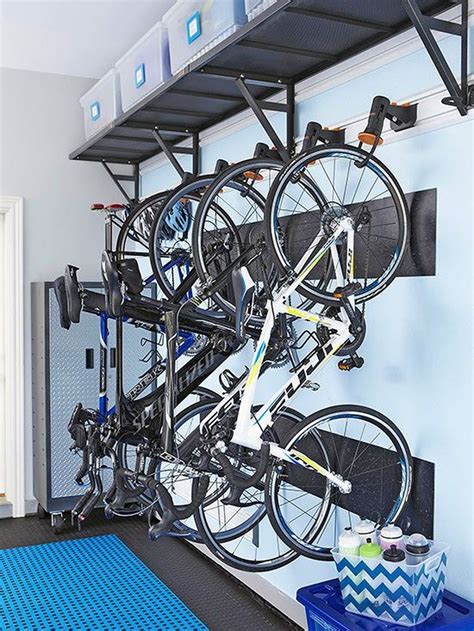 90 Awesome Ideas to Make Hanging Bike Rack and Storage | Garage organization, Garage ...