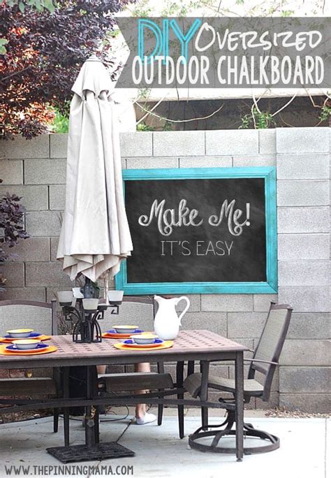 DIY Large Outdoor Chalkboard | The Pinning Mama