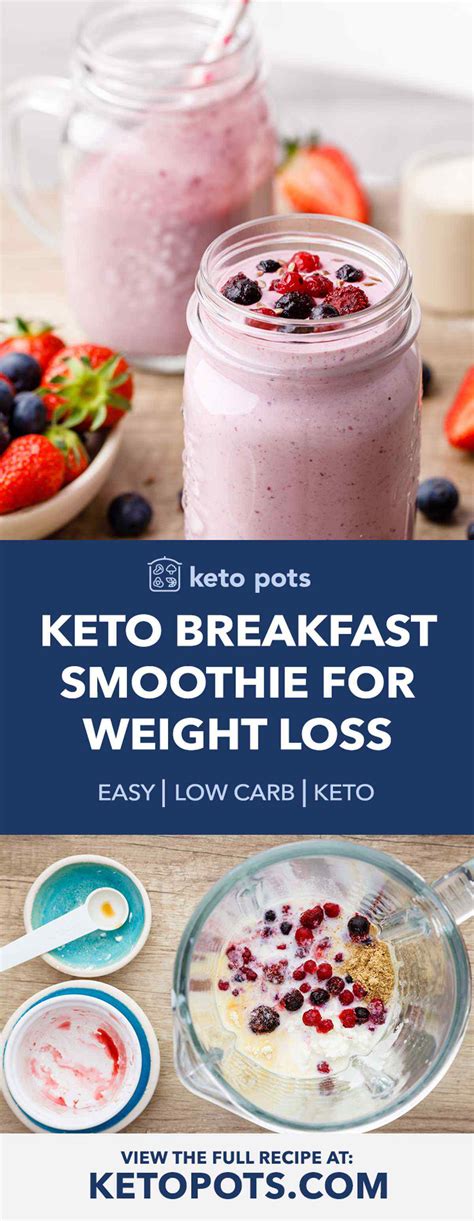 Protein-Packed Keto Breakfast Smoothie for Weight Loss - Keto Pots