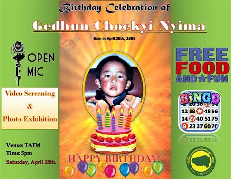 Gedhun Choekyi Nyima’s (Panchen Lama) Birthday Celebration - Global Twin Cities