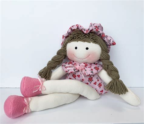 Baby First Doll cloth doll rag doll first birthday girls gift Children ...