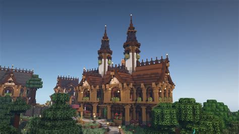 Fantasy Guild Hall - Minecraft Build Process - YouTube