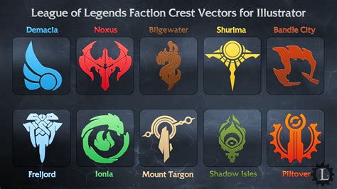 League of Legends Faction Crest Illustrator Vector by TheLadyClockWork ...