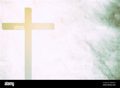 Abstract of Christ Cross with White Marble Wall Texture Background and Light Leak, Suitable and ...