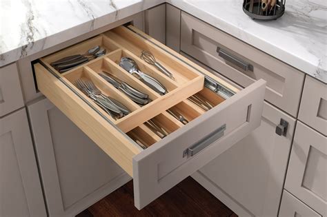 Cardell Kitchen Cabinet Accessories - Wood Tiered Drawer Storage