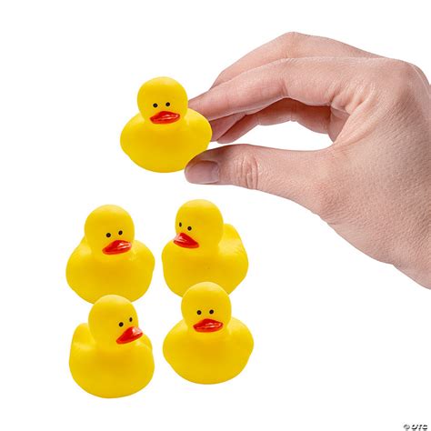 Mini Yellow Rubber Ducks - 24 Pc. | Oriental Trading