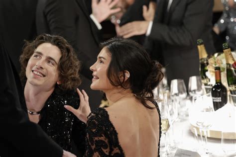 Kylie Jenner and Timothée Chalamet packed on PDA at Golden Globes