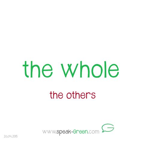 the whole | speakGreen