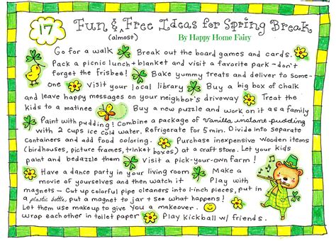 Easy, Cheap, and Fun Ideas for Spring Break - Happy Home Fairy