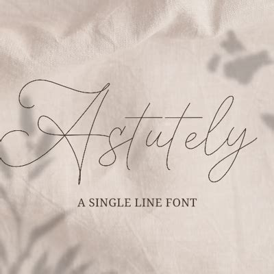 Single line fonts | Collection | FontSpace