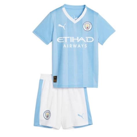 Manchester City Home Kids Football Kit 23/24 - SoccerLord